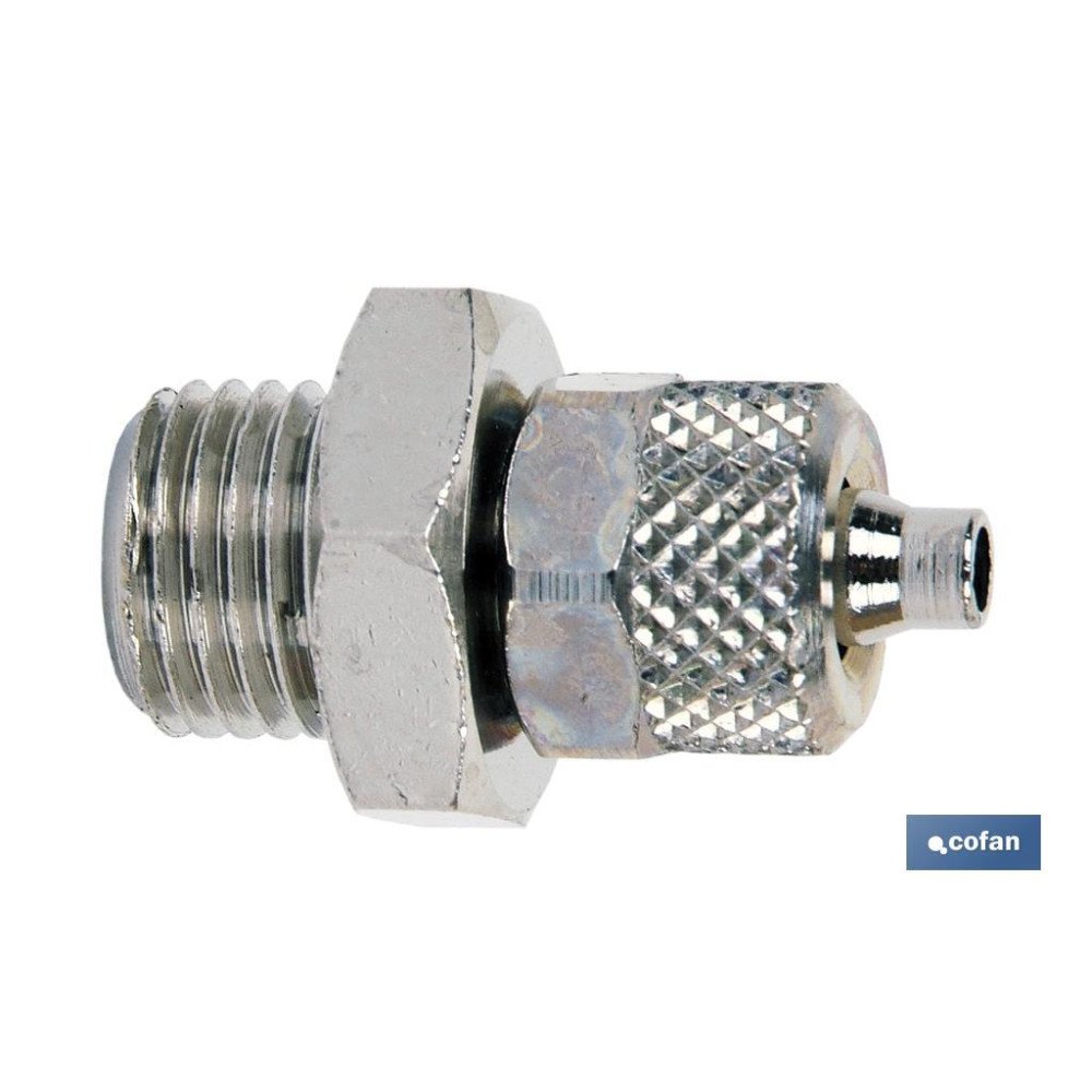 RECTO MACHO ROSCA METRICA T4/2,7 - M5 (PACK: 1 UDS)
