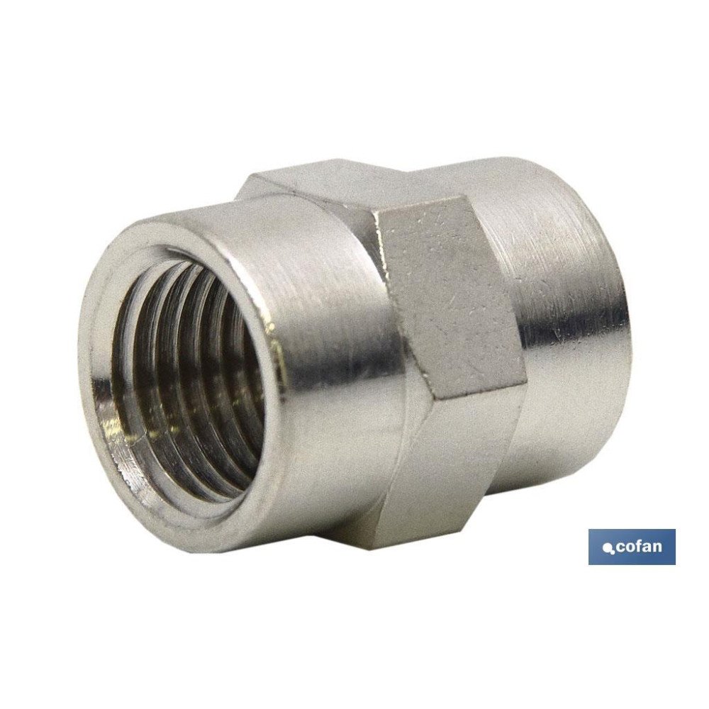 MANGUITO H-H LATÓN NIQUELADO R-3/8 (PACK: 1 UDS)