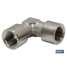 CODO H-H LATÓN NIQUELADO R-3/8 (PACK: 1 UDS)