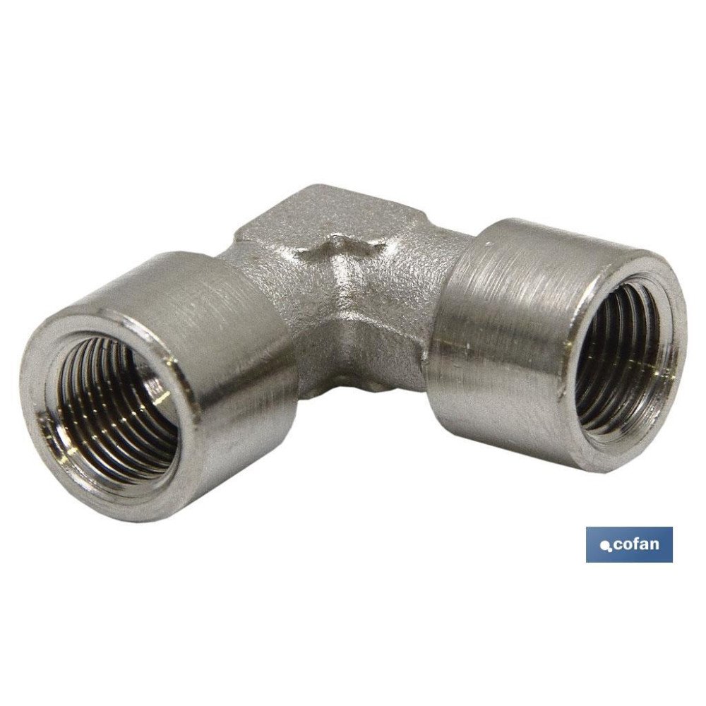 CODO H-H LATÓN NIQUELADO R-3/8 (PACK: 1 UDS)
