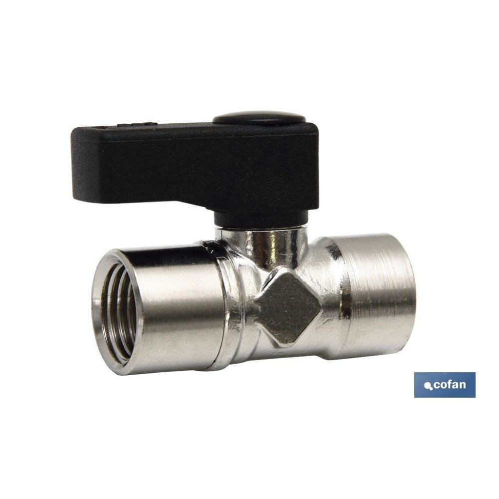 VÁLVULA MINI ESFERA H-H R-1/2 (PACK: 1 UDS)