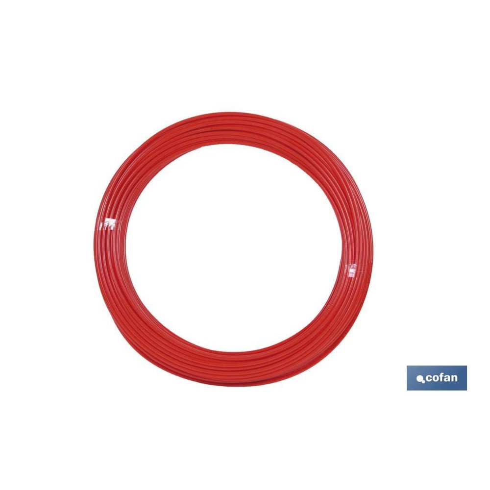 TUBO POLIAMIDA DIN-73378 ROJO 8X10 (PACK: 100 UDS)