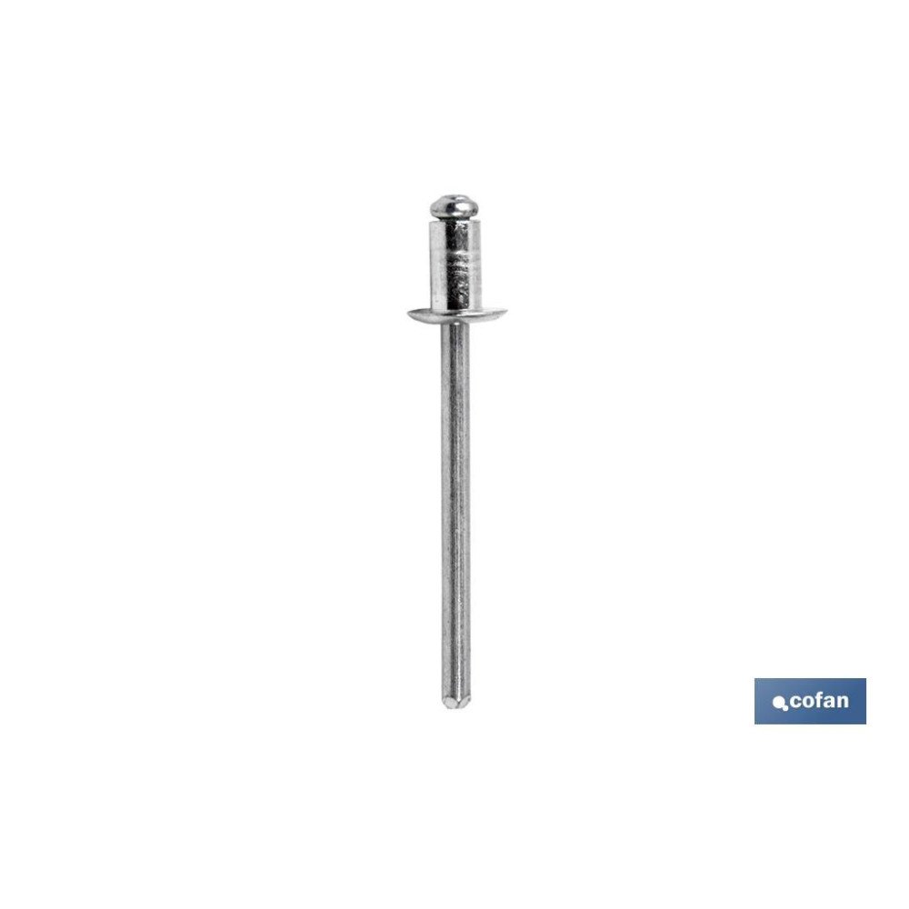 BLÍSTER DE 20 UDS. REMACHE DE ALUMINIO 4X8 VENTA UNITARIA (PACK: 1 UDS)