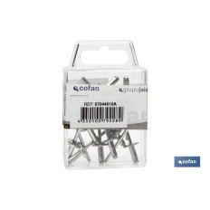 BLÍSTER DE 15 UDS. REMACHE DE ALUMINIO 40X10 VENTA UNITARIA (PACK: 1 UDS)
