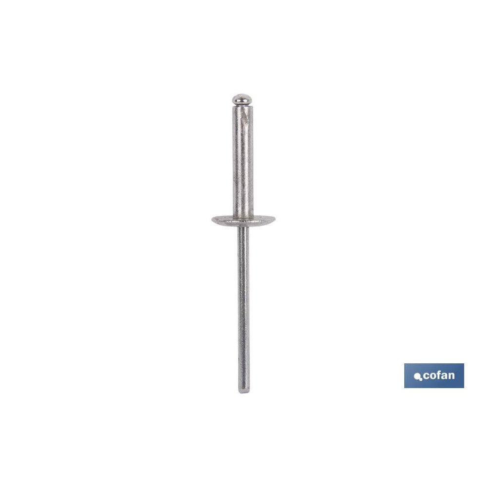 REMACHE ALUMINIO ALA ANCHA D-14  4,8 X 35 MM (PACK: 200 UDS)