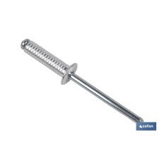 REMACHE ALUMINIO RANURADO 4 X 16 MM (PACK: 500 UDS)