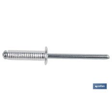 REMACHE ALUMINIO RANURADO 4.8 X 18 MM (PACK: 500 UDS)