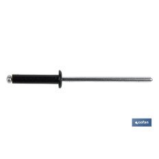 REMACHE ALUMINIO NORMAL NEGRO 4 X 12 MM (PACK: 500 UDS)