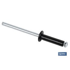 REMACHE DE FLOR NEGRO 4.8 X 16 MM (PACK: 500 UDS)