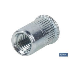 TUERCAS REMACHABLES RANURADAS CABEZA REDUCIDA ACERO M5 (PACK: 1000 UDS)