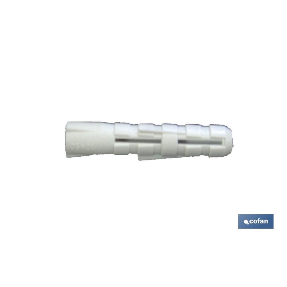 BLÍSTER DE 12 UDS TACO DE POLIETILENO 6 MM VENTA UNITARIA (PACK: 1 UDS)