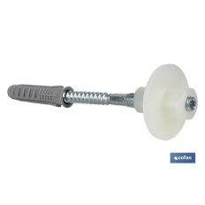 SET DE 2 PCS. PARA LAVABO 8 X 100 MM TUERCA DE NYLON (PACK: 1 UDS)