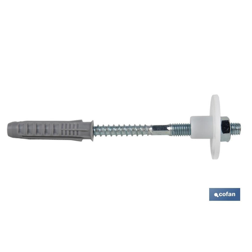 SET DE 2 PCS. PARA LAVABO 8 X 100 MM TUERCA DE HIERRO (PACK: 1 UDS)