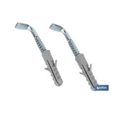 SET DE 2 PCS. TACO Y ALCAYATA PARA TERMO Y CALENTADOR 8 X 65 MM (PACK: 1 UDS)