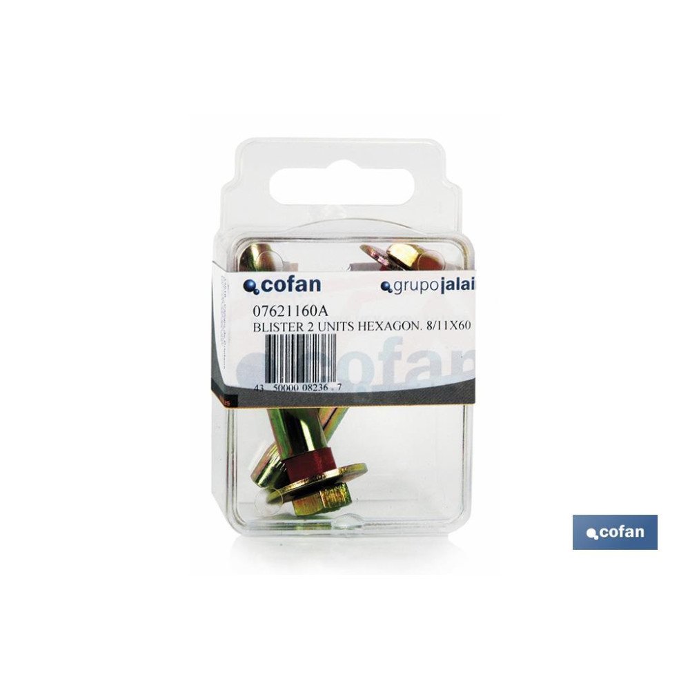 BL 2 UNITS HEXAGON. 6/8X45 (PACK: 10 UDS)