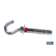 BLÍSTER DE 1 UD. TACO DE METAL GANCHO 6/8X45 VENTA UNITARIA (PACK: 1 UDS)