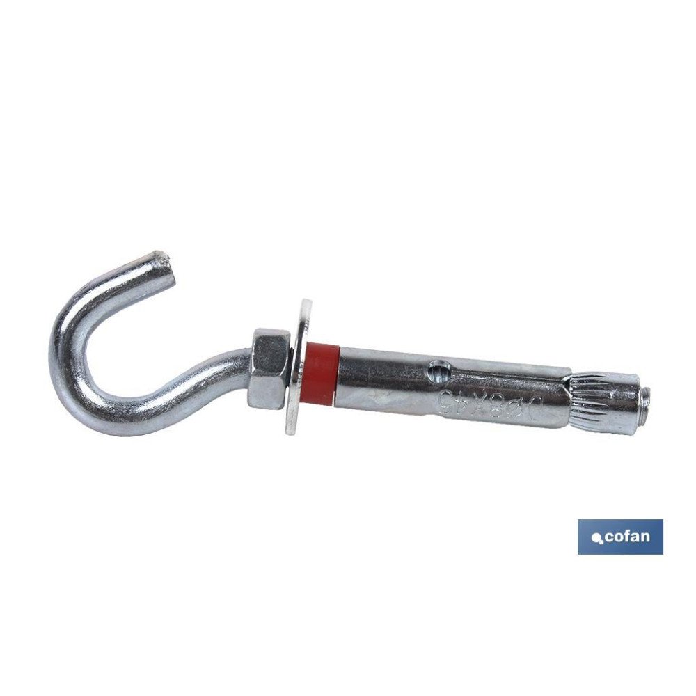 ANCLAJE METALICO C/GANCHO 8/10X60 (PACK: 50 UDS)