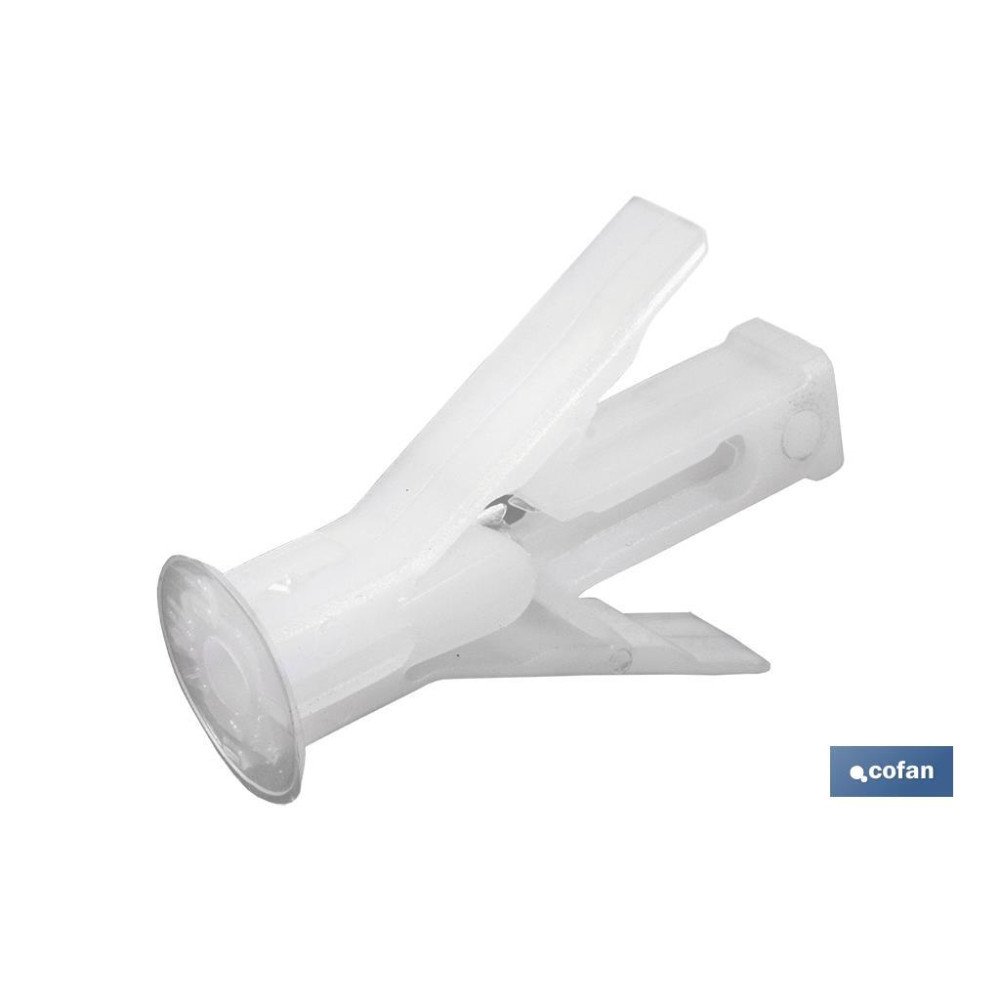 TACO PLADUR CON ALAS 10 X 38 MM (PACK: 50 UDS)