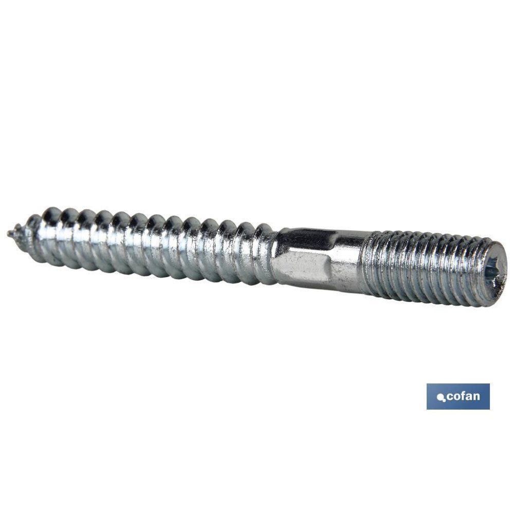 ESPARRAGO DOBLE ROSCA CINCADO HUELLA TORX M6X50 (PACK: 100 UDS)