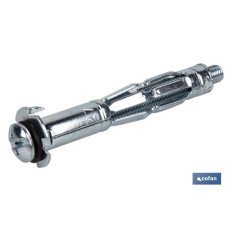ANCLAJE METÁLICO PARA MATERIALES HUECOS MÁX. 49 MM TORNILLO M6 X 72 MM Ø12 MM (PACK: 100 UDS)