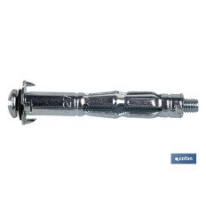 ANCLAJE METÁLICO PARA MATERIALES HUECOS MÁX. 78 MM TORNILLO M6 X 89 MM Ø12 MM (PACK: 100 UDS)