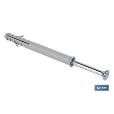 TACO LARGO DE GOLPE CON TORNILLO POZIDRIVE Ø10 X 100 MM (PACK: 50 UDS)