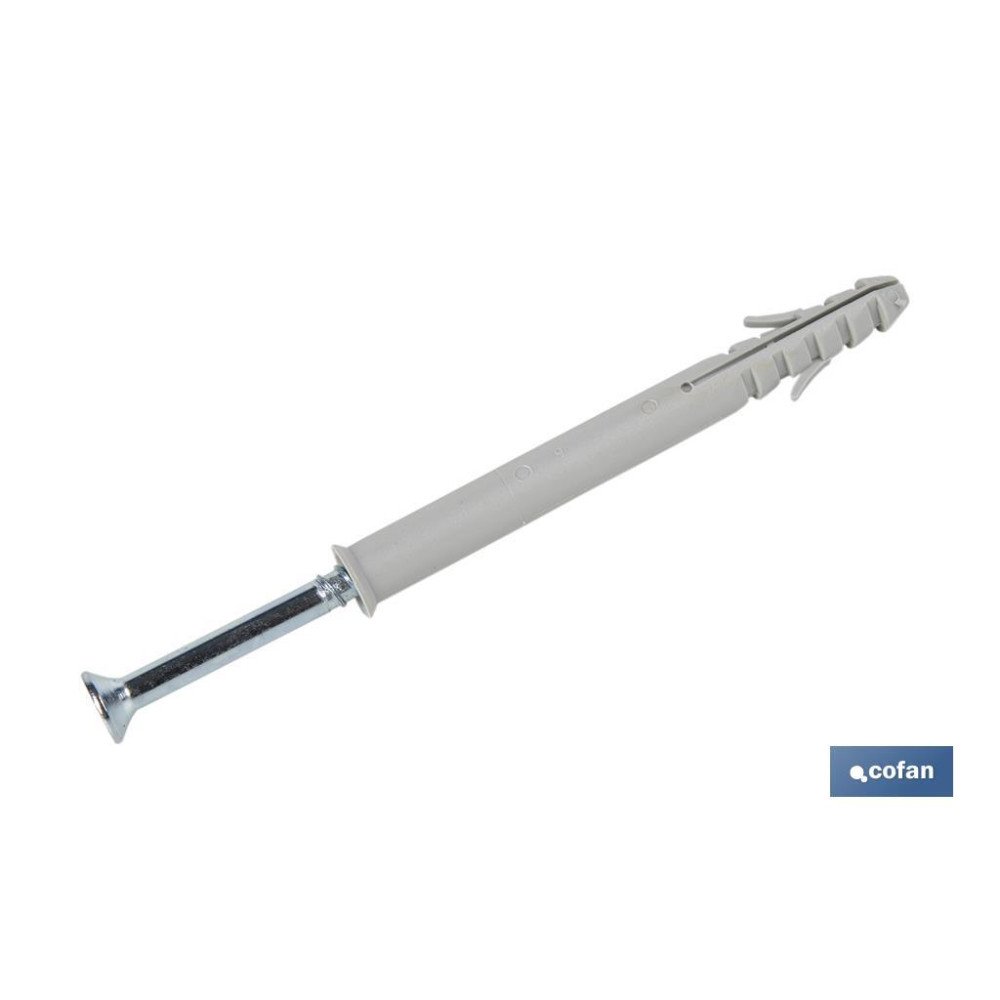 TACO LARGO DE GOLPE CON TORNILLO POZIDRIVE Ø10 X 135 MM (PACK: 50 UDS)