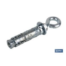 ANCLAJE ZAMAK HPM M6 X 45 CON ARGOLLA (PACK: 50 UDS)