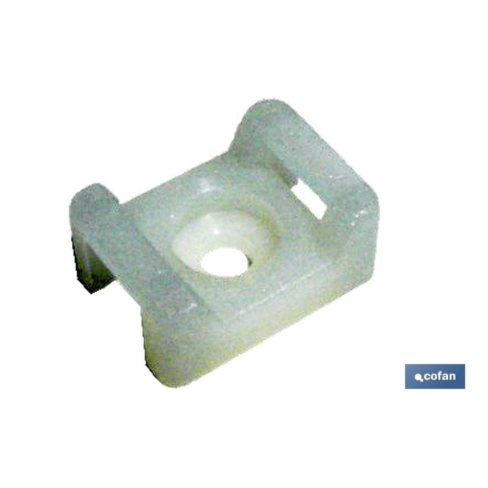 BASE BRIDAS ATORNILLABLE 5mm. (PACK: 100 UDS)