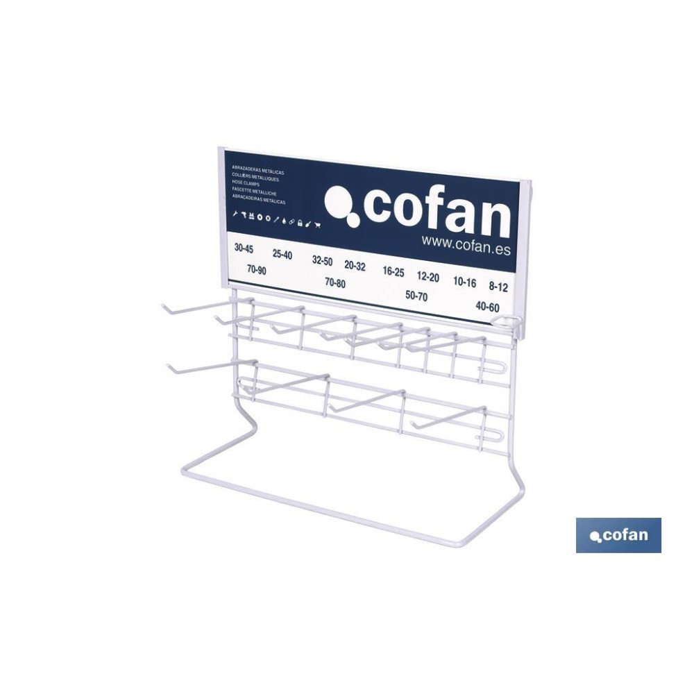 EXPOSITOR ABRAZADERAS VACIO PARA 9MM (PACK: 1 UDS)