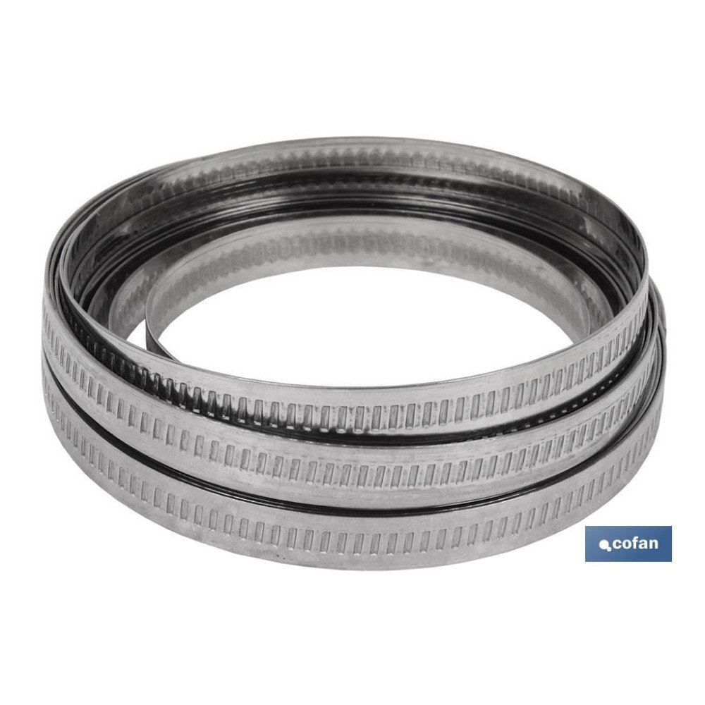 ABRAZADERA CONTINUA INOX PARA CORTAR EN 30 MTS (9 MM) (PACK: 1 UDS)