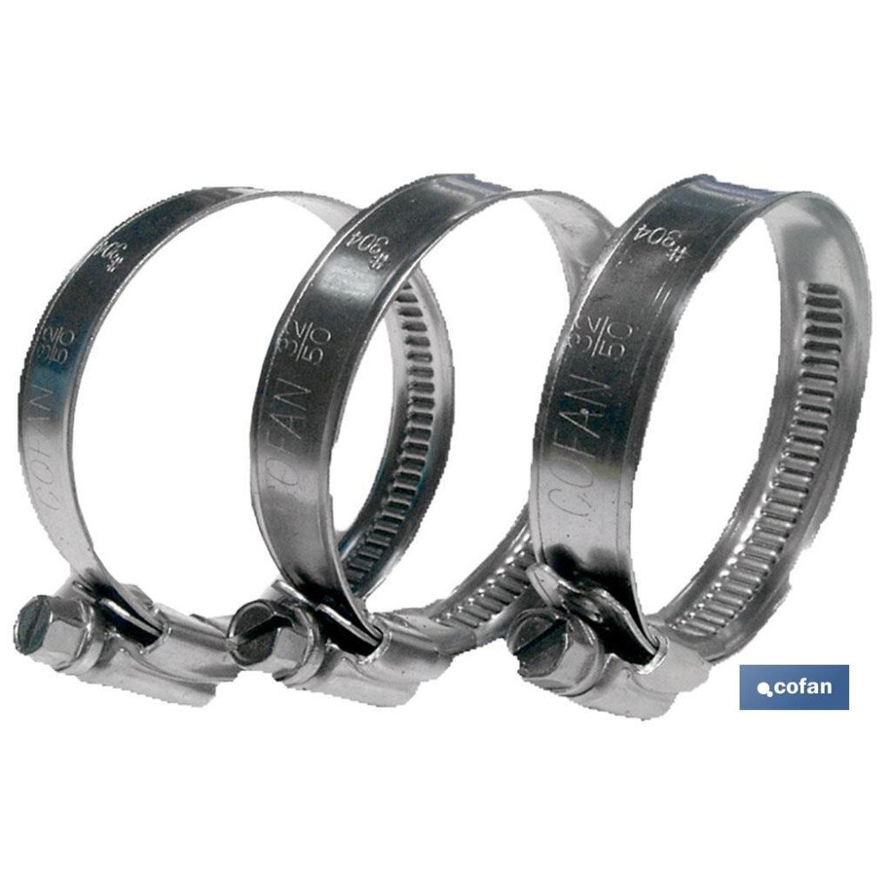 ABRAZADERA INOX A-2 BANDA 12mm 110-130 (PACK: 25 UDS)