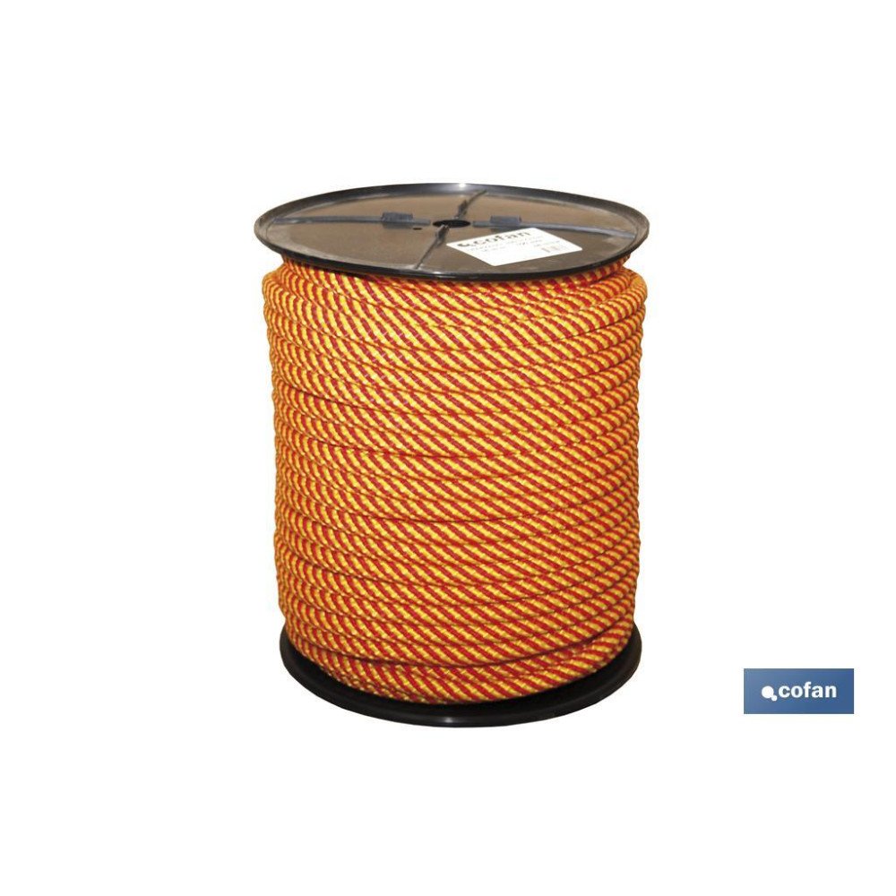 CUERDA HELICOIDAL 6MM 100 M. ROJO/AM (PACK: 1 UDS)