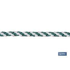 CARRETE CUERDA TR. HELICOIDAL 8MM 200 MTS BCO/VDE (PACK: 1 UDS)