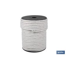 CARRETE CUERDA NYLON MATE 3/C 6 MM 200 MTS BCO (PACK: 1 UDS)