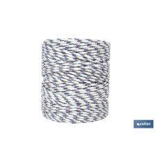 BOBINA CORDON TRENZADO POLI 5MM 200M TRICOLOR (PACK: 1 UDS)