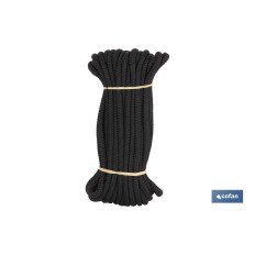 MADEJA CUERDA TRENZADA POLI 10MM 10M NEGRO (PACK: 1 UDS)