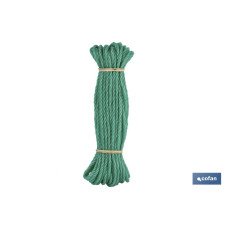 MADEJA CUERDA PLÁSTICO 5MM 10M BLANCO (PACK: 1 UDS)