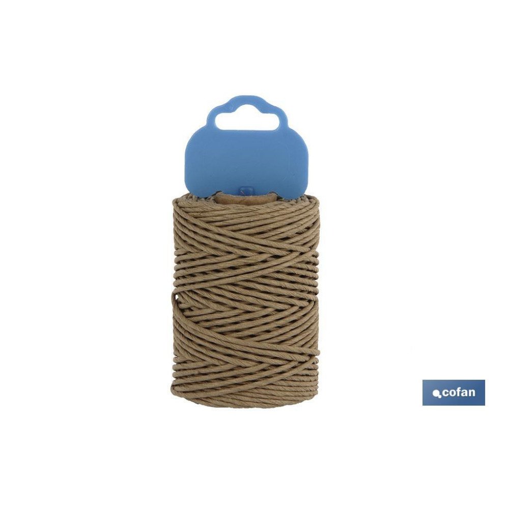 BOBINA CUERDA PAPEL 2MM 50M (PACK: 1 UDS)