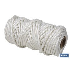 MADEJA CORDÓN POLIÉSTER REFORZADO 5 MM 25 M BLANCO (PACK: 1 UDS)