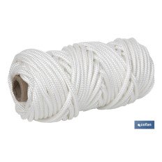 MADEJA CORDÓN POLIÉSTER REFORZADO 5 MM 25 M BLANCO (PACK: 1 UDS)