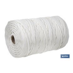ROLLO GRANDE CORDÓN POLIÉSTER REFORZADO 5 MM 200 M BLANCO (PACK: 1 UDS)