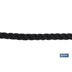 CARRETE CABO DE AMARRE 8 MM 200 M NEGRO (PACK: 1 UDS)