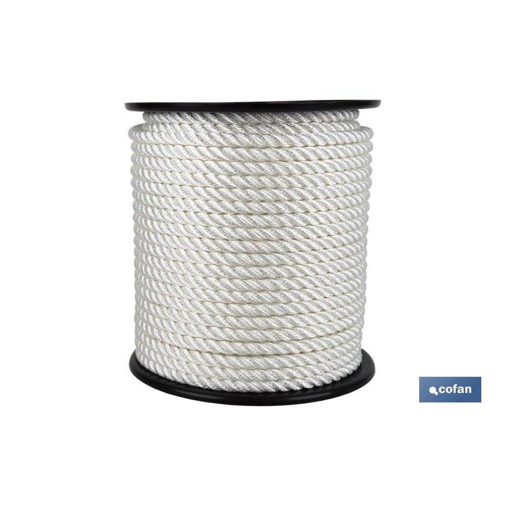 CARRETE CABO DE AMARRE 14 MM 100 M BLANCO (PACK: 1 UDS)