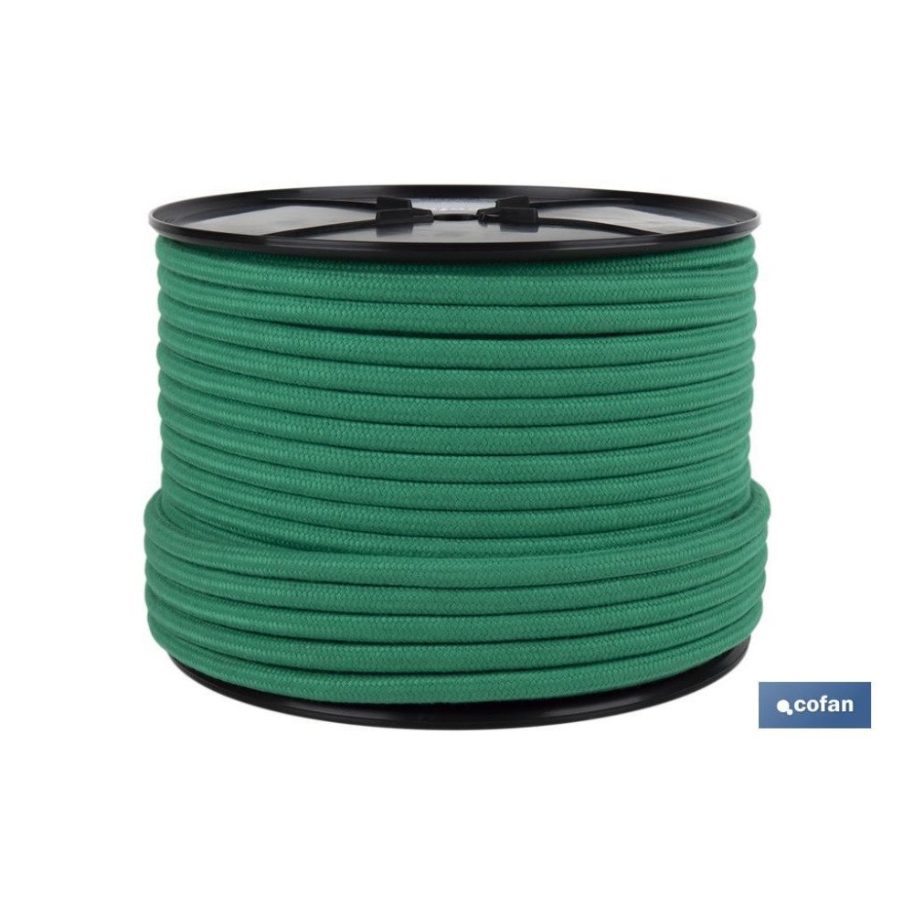 CARRETE ESCOTA NÁUTICA 10 MM 100 M VERDE (PACK: 1 UDS)