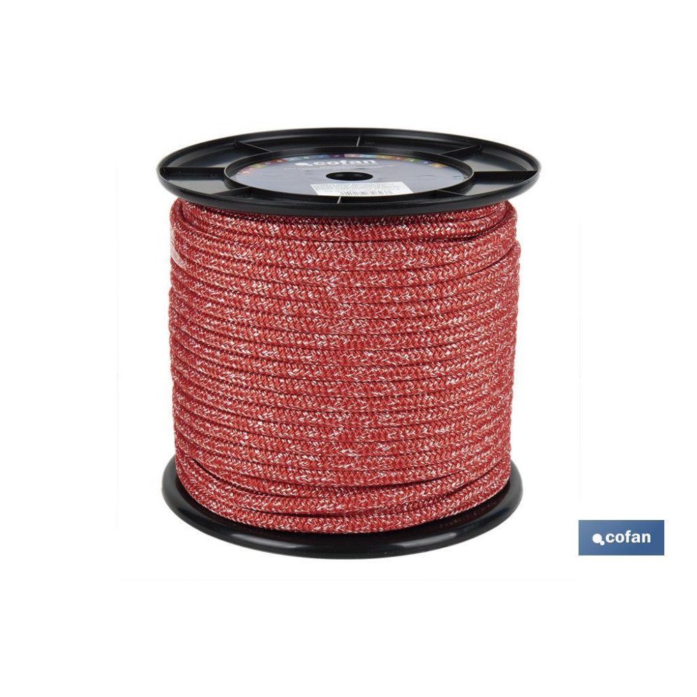 CARRETE DRIZA NÁUTICA 8 MM 200 M ROJO (PACK: 1 UDS)