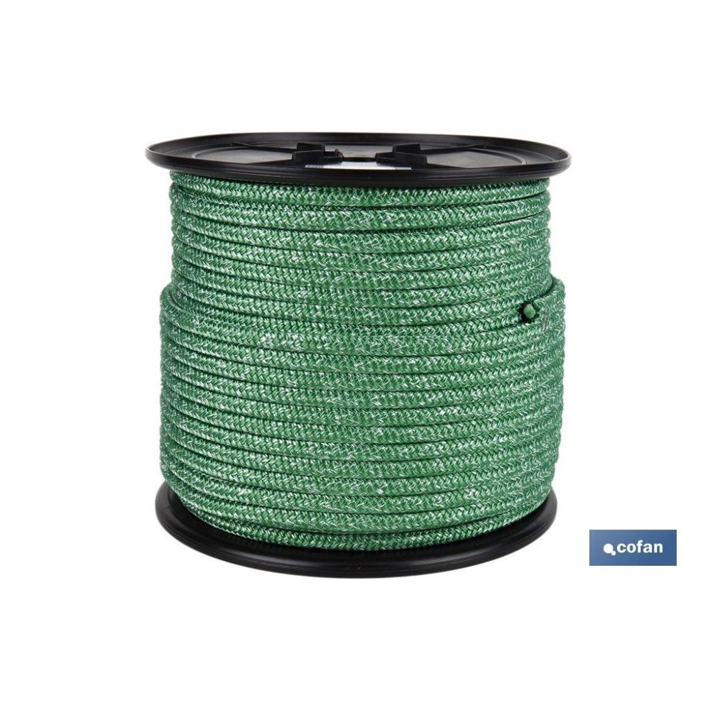 CARRETE DRIZA NÁUTICA 14 MM 100 M VERDE (PACK: 1 UDS)
