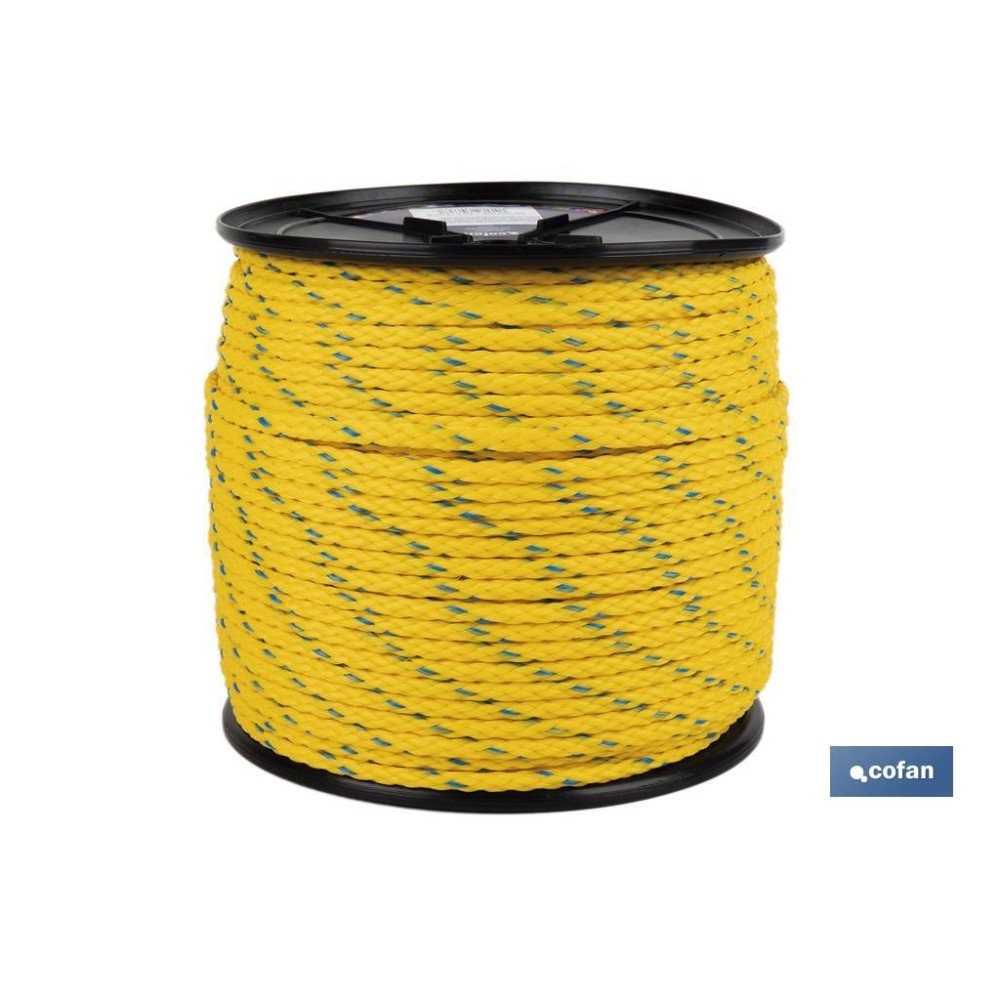 CARRETE CUERDA NÁUTICA MULTIUSOS 10 MM 100 M AMARILLO/AZUL (PACK: 1 UDS)