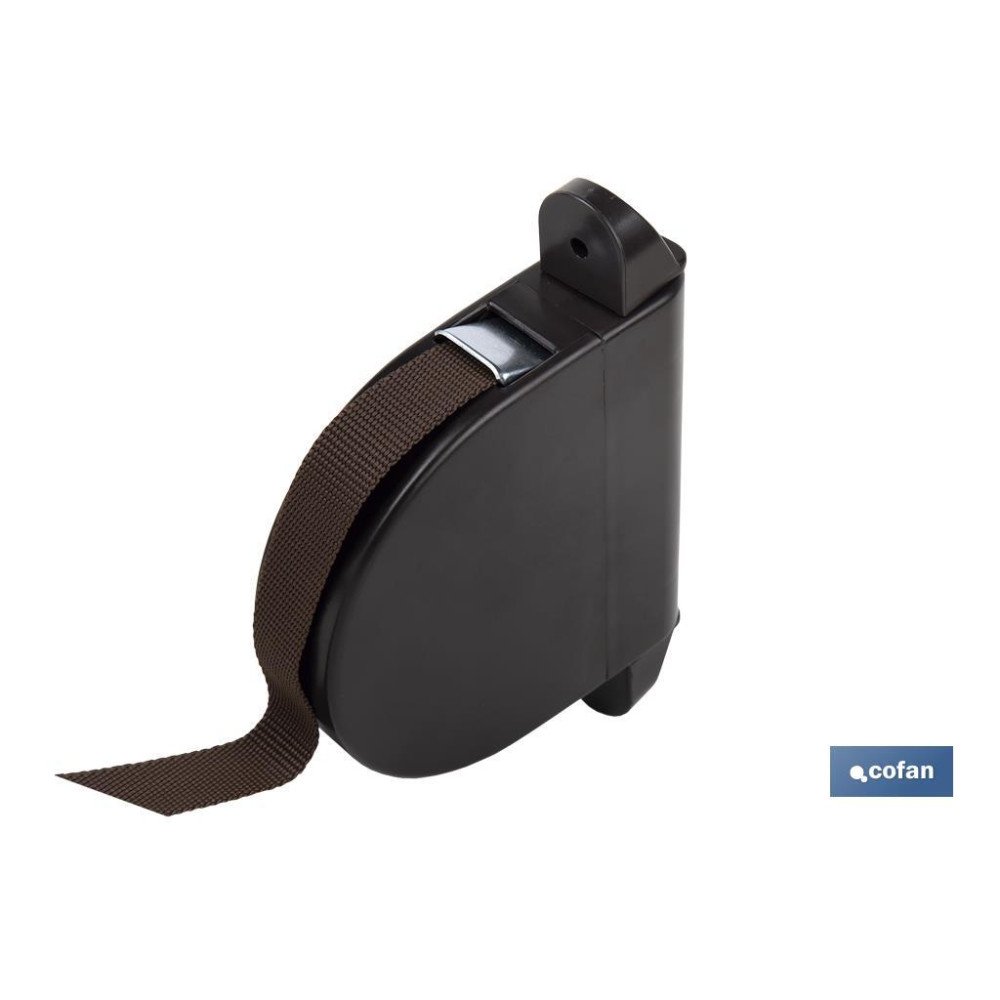 RECOGEDOR ABATIBLE PERSIANA MARRÓN 6MX14 MM (PACK: 1 UDS)