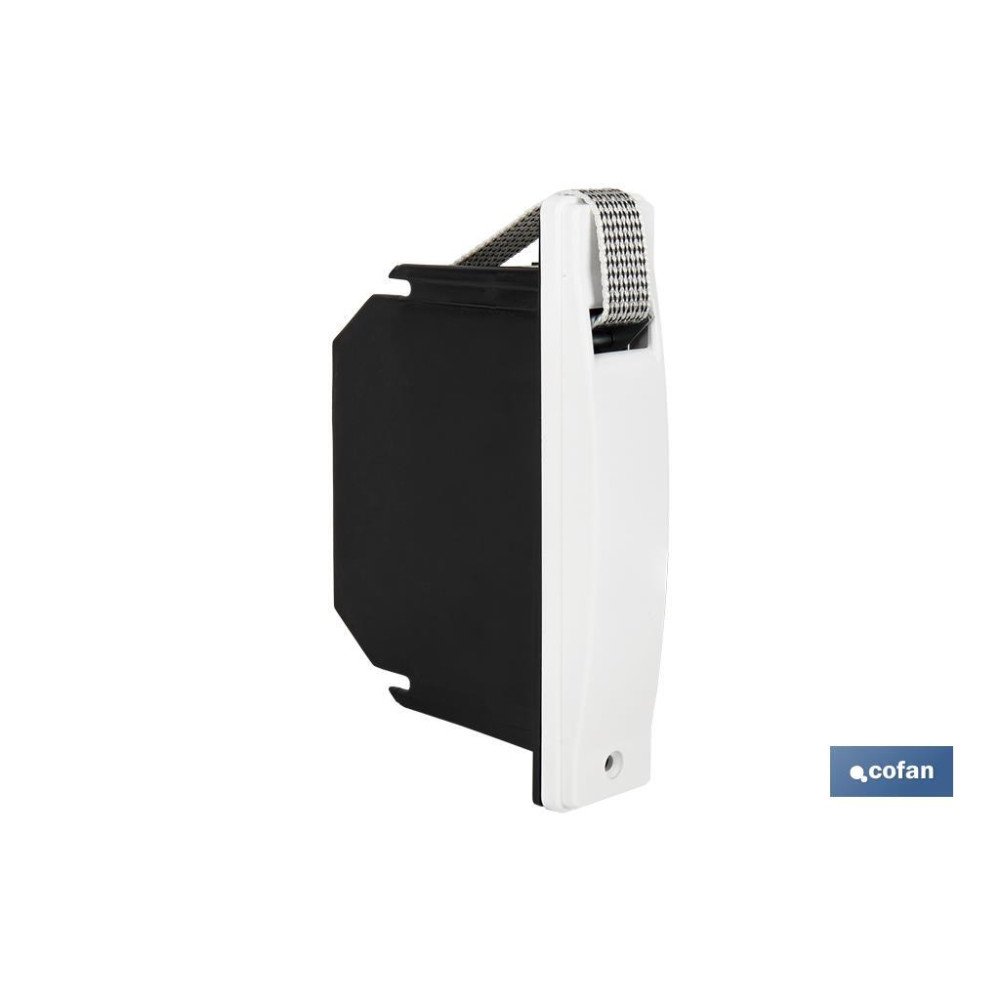 RECOGEDOR CINTA PERSIANA COMPACTO BLANCO 20 MM (PACK: 1 UDS)